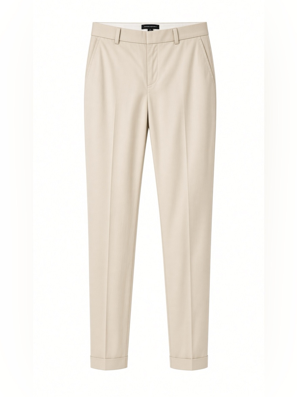 Banana Republic Cream Tailored Tapered Trousers Women’s size 4p